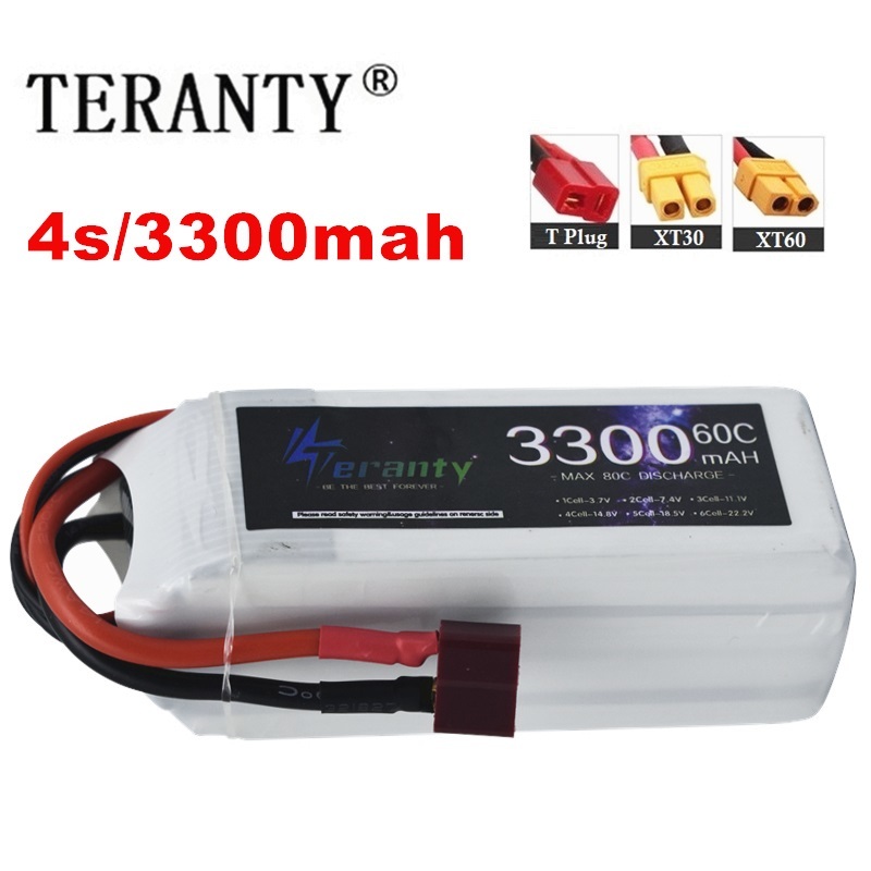 Drone Battery Adapter - Batería recargable LiPo 4S 3300mAh 60C
